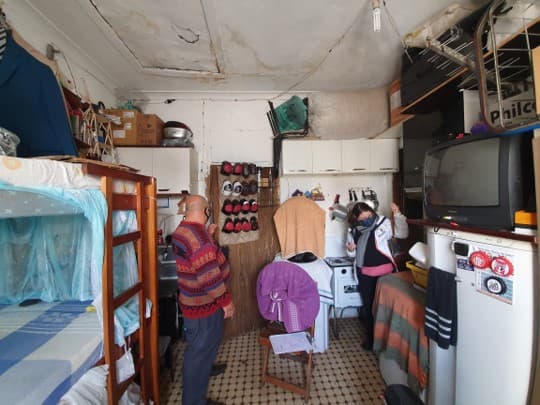 Interior da Ocupação Caetano Pinto.