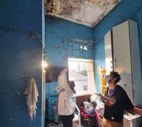 Interior da Ocupação Caetano Pinto.