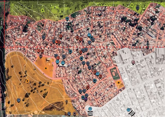 Indicação de pontos focais com ícones. Fonte: Periférico, 2019
