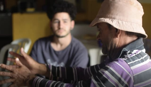 Entrevista com carroceiro. Fonte: Periférico, 2019