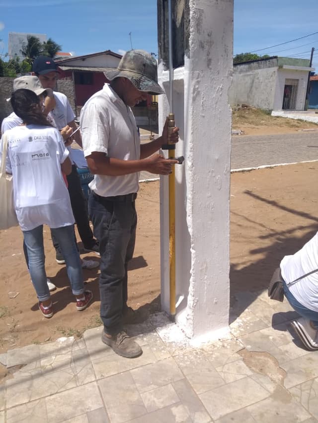 Levantamento Planialtimétrico, 2019. Fonte: EMAU Maré, 2019.