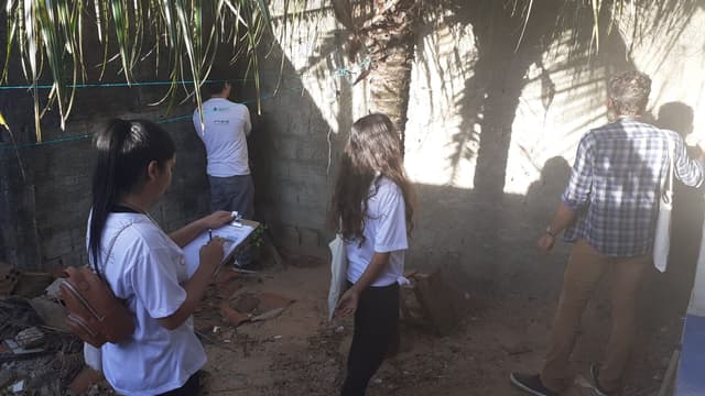 Levantamento Cadastral dos imóveis, 2019. Fonte: EMAU Maré, 2019.