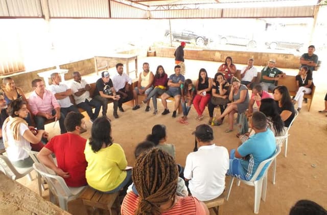 Oficinas para discussão dos levantamentos. Fonte: Relatório Socioeconômico (PEABIRU, 2020)