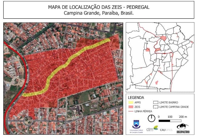 Mapa de localização da ZEIS Pedregal.
